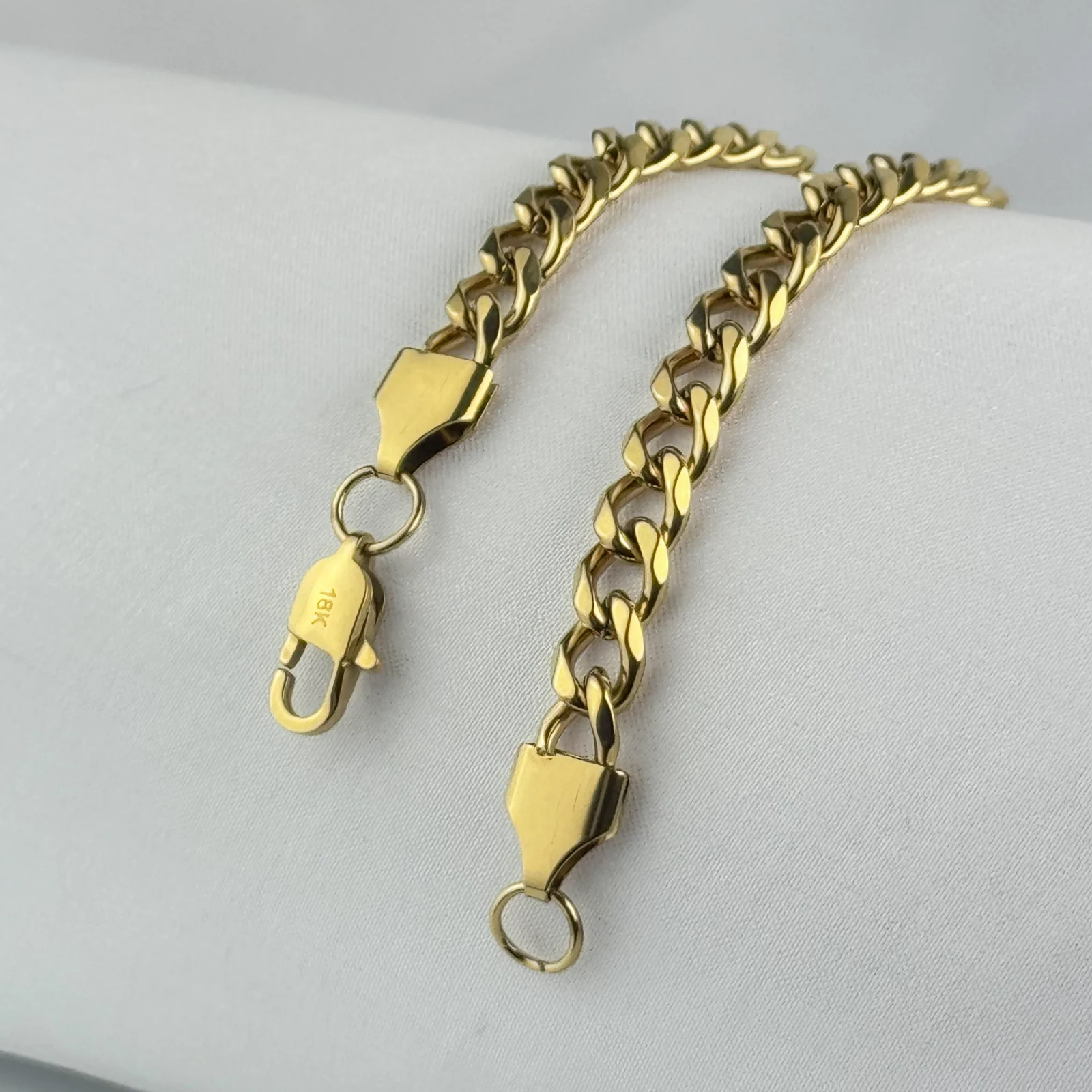 Pulsera Tejido Cubano Miami 18K